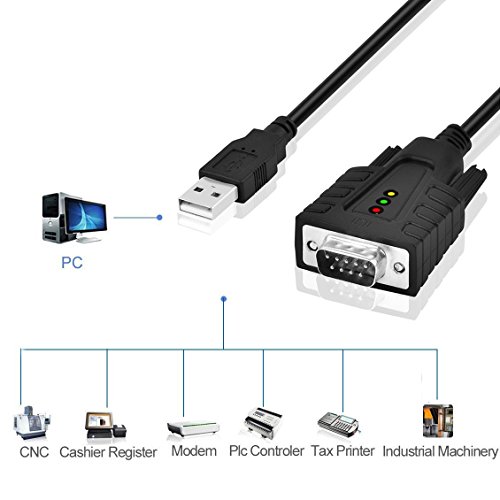 Top-Longer USB auf RS232 Seriell Adapter Konverter Kabel USB Seriell DB9 mit PL2303 Chipsatz für Windows Mac OS X 10.11 - 4