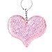 Produktbild Gaddrt Schlüsselkette Schlüsselanhänger Für Kinder Schlüsselbund Mode-Herz Keychain Reflektierender Bunter Perlen-Herz Geformter Hängender Schlüsselring Anhänger15X10cm (A)