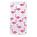 Produktbild Cuitan Transparent TPU Weiche Hülle Schutzhülle für Samsung Galaxy J5 (2015), Modisch Muster Design Durchsichtig Rück Abdeckung Back Cover Case Handytasche Rückseite Tasche Handyhülle für Samsung Galaxy J5 (2015) - Flamingo