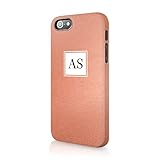  Personalizado Oro Rosa teléfono móvil Carcasa rígida Custom Tirita iniciales nombre texto Trendy Fashion regalo presente metálico con purpurina, plástico, 05, iPhone 5 / 5s / SE