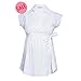Heavenly Bump Maternity Blouse - Cotton, Wrap, White 14