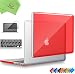Produktbild UESWILL 3 in 1 Glossy Crystal Hard Case für MacBook Pro (Retina, 13 Zoll), Modell A1502/A1425, KEINE CD-ROM + Tastaturabdeckung und Displayschutzfolie, Rot
