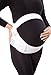 Maternity Back Support Belt - Abdomen, Posture, pregnancy belly band - White