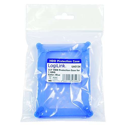 LogiLink UA0134 Festplatte Silikon Schutzhülle für 1x 6,4 cm (2,5 Zoll) HDD, blau - 3