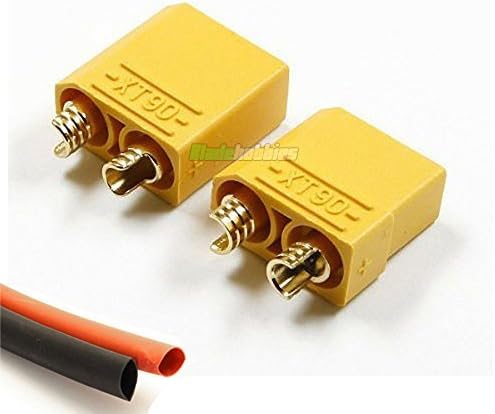 Blade Hobbies 1 Pair Of Rc Xt90 Lipo Battery Connectors With Heatshrink 1 X Male 1 X Female Uk