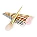 VALUE MAKERS 7PCS Metal Makeup Brushes - Beauty Cosmetics Tools - Professional Make up Brushes Kit - Luxury Makeup Brush Set - Makeup Brush Set - Face Powder Foundation Blusher Eyeshadow Contour Eyeliner Brush + Makeup Brush Pouch