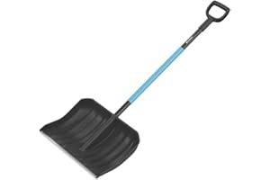 Cellfast cellPRO Pro Snow Shovel, Long Ergonomic Shaft, Durable, Comfort, safetouch, 150 mm Deep Head