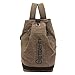 Produktbild Nasis neue praktisch unisex vintage retro Canvas Segeltuch Rucksack Schultasche Daypacks für Campus College Laptop Reise Multifunktion Tasche AL5046 (kaffee)