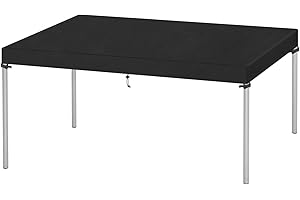 VANSHEIM Abdeckung Gartentisch Abdeckung Tischplatte Schutzhülle für Gartentisch Abdeckung Wasserdicht Abdeckhaube Gartentisch Abdeckplanen für Tische Terrassentisch Abdeckung 160x90x15cm