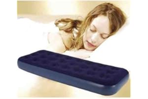 SAVINGWORLD Single/Double Airbed Mattress Inflatable indoor/Outdoor Blow Up Sleeping Bed (single)