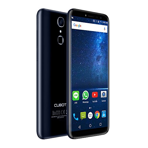 Cubot X18 4G Smartphone Ohne Vertrag (5.7 Zoll (19cm) IPS Touch Display Handy, RÃ¼ckseitenkamera 16MP (mit 1000mha LED Blitz), 13MP Frontkamera (weiches Licht selfie), 3GB RAM, 32GB Speicher, UnterstÃ¼tzung 128GB TF-Karte Expansion, 3200 mAh Batterie, Dual SIM Karten Dual Standby) Blau