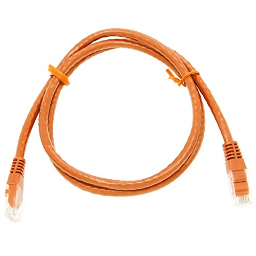 GizzmoHeaven 0,5M Orange Cat5e LAN Kabel RJ45 Patchkabel Cat 5 Enhanced Ethernet Netzwerkkabel für Router Modem Switch 1000 Mbit/s UTP RJ-45 – 0,5 Meter – Orange - 2