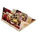 Produktbild Handy Bildschirm Lupe , 12 Zoll Smartphone Vergrößerungslupe Portable Handy Bildschirm 3D zusammenklappbar Verstärker Vergrößern Ständer Handy Projektor for Samsung for iPhone Gift (Gold)