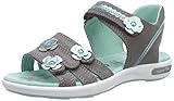 Absatzhöhe: 0 - 3 cm superfit Mädchen Emily Riemchensandalen, Grau (Hellgrau/Hellgrün 25), 29 EU