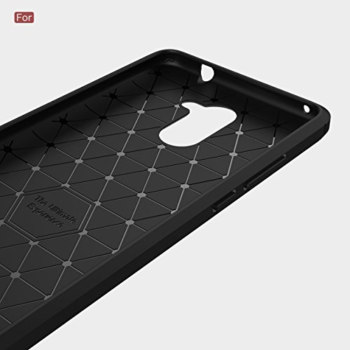 Huawei Y7 Funda  SMTR Cubierta Delgado material de silicona Funda Protective Case Cover  Dise  o durable   M  xima protecci  n contra golpes  para Huawei Y7 - Rojo