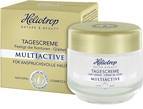 Heliotropo Natural cosmético multiactive Crema de Día, reduce la profundidad Arrugas, Proporciona un visible geglätteten teint, protege contra el medio ambiente estrés, 50 ml