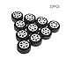 Produktbild Junlinto, 10pcs Gummireifen 24mm Rad RC Modell Spielzeug Auto Zubehör Welle Dimeter 2mm