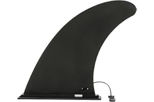 MEMOFYND 1 clip de aleta para tabla de surf, adaptador inflable para tabla de paddle, accesorio de aleta trasera universal, clip de liberación rápida, eje de remo de repuesto ajustable (negro)