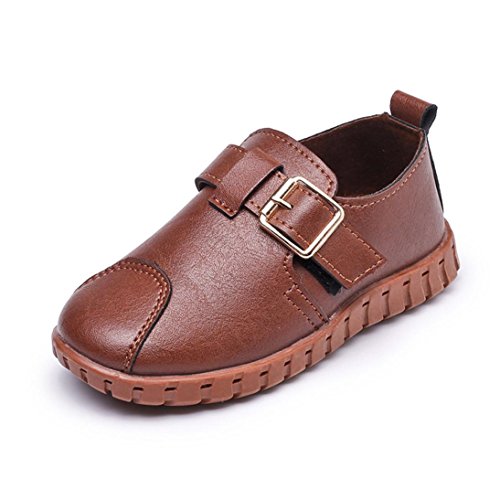 Pochers® Toddler Kids Girls Boys Baby Buckle Crib Soft Sole Sneakers Single Casual Shoes