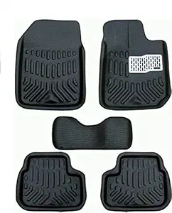 Carigiri 3D/4D Car Floor Foot Mats Compatible for Maruti Suzuki Swift18 (Black)