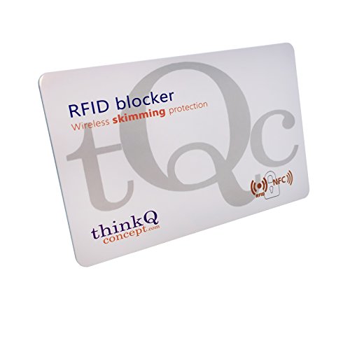 Preisvergleich Produktbild RFID Blocker NFC Schutzkarte; Aktiver Kartenschutz; Drahtloser Skimming-Schutz; Passt problemlos und Schützt Ihre gesamte Brieftasche; Keine RFID-Schutzhüllen oder Batterien erforderlich
