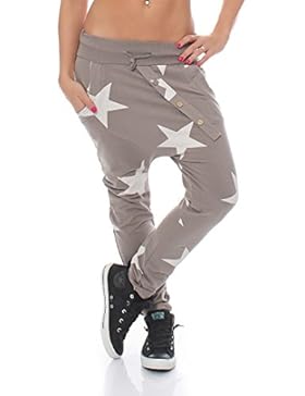 ZARMEXX trendy Damen Sweatpants Baggy Boyfriend Freizeithose Jogginghose Baumwolle Sporthose Loose fit Big Star