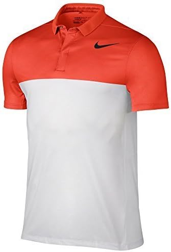 Nike Zonal Cooling MM Fly Block Golf Polo 2017 Max Orange Small