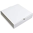 MALANI STORE Kraft Corrugated Pizza Boxes Pizza Paperboard Box Disposable Take Out Containers to Go Box for Restaurants Delivery Takeout (Pack of 100, White(8 Inch))