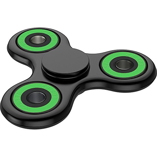 tritechnox - Tri Fidget Hand Spinner Toy,Stress Reducer Ultra Durable High Speed Ceramic Bearing Fidget Finger Toy Can Continue to Rotate for 1-3 minutes - Perfect for ADD / ADHD / Anxiety / Autism And Stress Relief Adult Children,Office Desk Gadget (BLACK - Green) tritechnox - Tri Fidget Hand Spinner Toy,Stress Reducer Ultra Durable High Speed Ceramic Bearing Fidget Finger Toy Can Continue to Rotate for 1-3 minutes - Perfect for ADD / ADHD / Anxiety / Autism And Stress Relief Adult Children,Office Desk Gadget (BLACK - Green)
