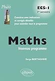 Maths ECS-1 1er Semestre Programme 2013