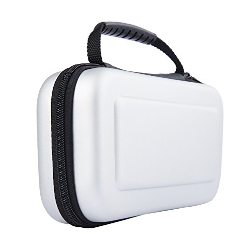 Preisvergleich Produktbild PEMOTech Nintendo Switch Hülle, Schützender harter tragbarer Reisenkoffer mit abnehmbaren Handgelenk. Und 5 Built-in Game Kartenhaber für Nintendo Switch Weiß (2017) &Zubehör (Weiß)