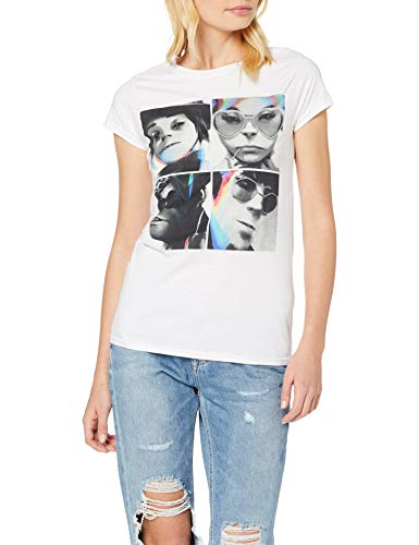 T-Shirt (M) Glitch Humanz Album Juniors (White)