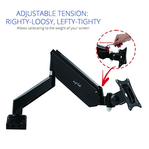 Monitor-Tischhalter MD7 Fuer Bildschirm, Monitor 17″-27″, 360° drehbar, schwankbar, hoehe stellbar - 3