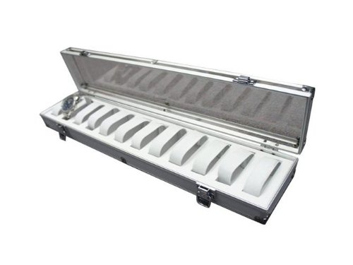 Preisvergleich Produktbild Nerd Clear Aluminium Uhrenkoffer für 12 Uhren 018