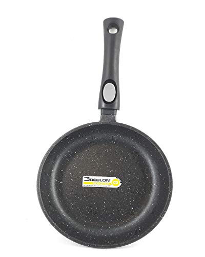 Napoleon Poêle 28 cm Tous feux dont induction, Avec manche amovible, Sans PFOA , Fonte d'aluminium Revêtement anti-adhérent en Greblon C3 de Technologie Allemande.