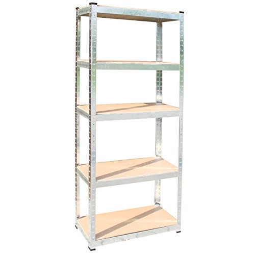 350 kg Steckregal + kostenloser Versand / 5 Böden Kellerregal Lagerregal 170x75x30 cm Werkstatt-Regal