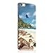 Produktbild iPhone 6S Plus Hülle,iPhone 6 Plus Case,Sunroyal TPU Case Schutzhülle Silikon Case Durchsichtig Elegant Schön Cool Blau Weiß Stein Strand Meer Malerei Muster Glänzend Transparent TPU Silicone Schutz Handy Hülle Case Tasche Etui Bumper Schutzhülle Ultradünnen Kratzfeste TPU Bumper Rückseite Handy Tasche für iPhone 6S Plus / 6 Plus (5.5 Zoll)-Blue White Sea Beach Stone