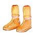 Produktbild Lanlan tragbar Wasserdicht Antirutsch wiederverwendbar Regen, Schuh Regen Stiefel Bezug Regen Gear Regenmäntel Zubehör, orange