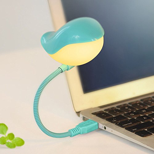 Preisvergleich Produktbild USB Ladeanschluss Schreibtischlampen Energie-Sparleuchte LED Nachtlicht Tischlampe Kreative Schlafzimmer Nachttischlampe Licht (blau)