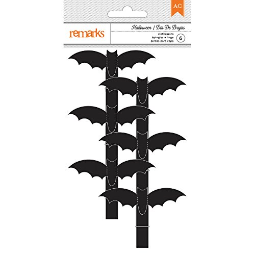 Preisvergleich Produktbild American Crafts 376378 Halloween Fledermaus Wäscheklammern 6