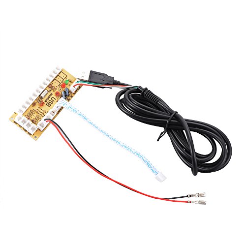 XCSOURCE Zero Delay Arcade codificador USB del PC a la palanca de mando para Mame Jamma y Otros Fighting PC Juegos AC424