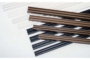 M&S Reptilien Glasführungsprofil für 6 mm Glas, Oben Stückelung 1m Stück, Farbe Braun