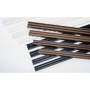 Glasführungsprofil für 6 mm Glas, unten Farbe: Braun