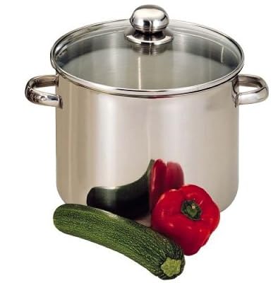 Baumalu 342654 Marmite Traiteur + Couvercle 13,5 L Diamètre 28 cm en Acier Inoxydable