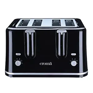 Croma 1740 - Watt 4 Slice Toaster (CRSKAG002sTS4S, Black)