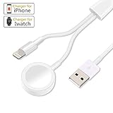 【Sicheres Laden】: Eingebauter Überstrom-, Überspannungs- und Übertemperaturschutz bietet eine sichere Umgebung für iwatch und Phone beim Laden.