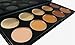 VALUE MAKERS Ultra 10 Colour Cream Contour Kit - Contour Palette - Contouring Kits - Makeup Cream Contour Palette - Professional Make Up Foundation Palette - Cosmetics Tool Palette - Blemish Concealer Palette + Make Up Powder Blusher Foundation Brush Free (10 Color+Brush)