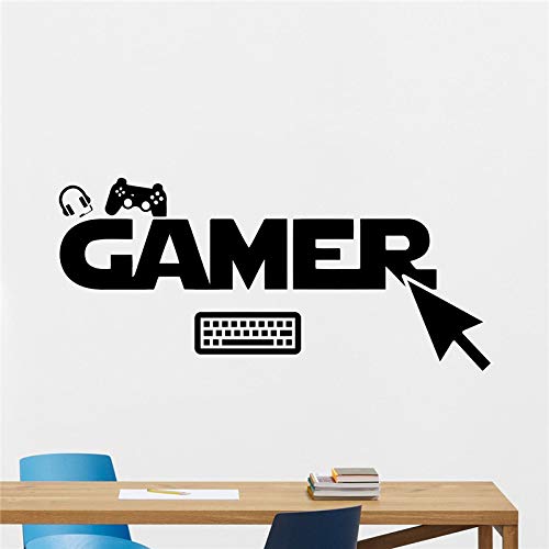 Preisvergleich Produktbild haotong11 Echte Wandaufkleber Gamer Gamepads Wandtattoo Gaming Joystick Gamepad Wohnkultur Videospiel Aufkleber Kunst Teen Boy Zimmer 54 * 120 cm