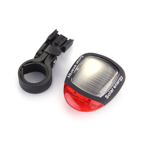 Solar Rückleuchte 2 LED Rücklicht Fahrrad Rücklampe Lichtfarbe: rot 3 Modi - 3