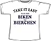 Produktbild Take it easy - nach dem Biken ein Bier; T-Shirt weiß, Gr. XXL